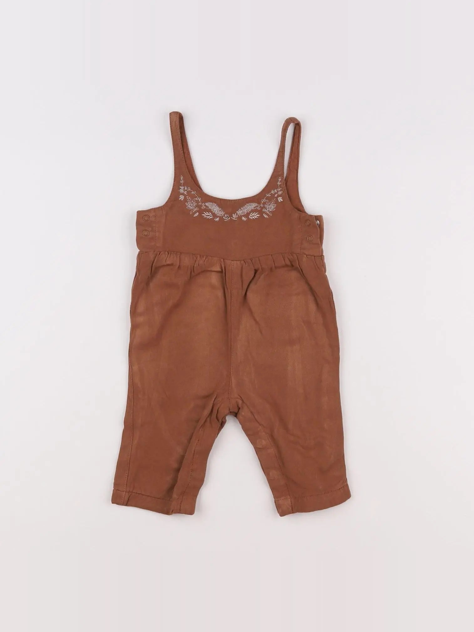Vertbaudet - combinaison marron - 3 mois