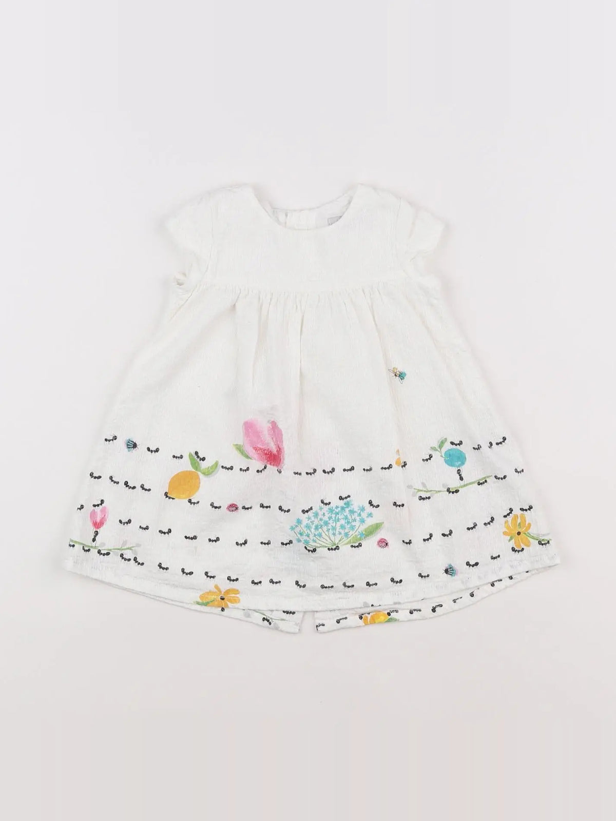 Catimini - robe blanc - 12 mois