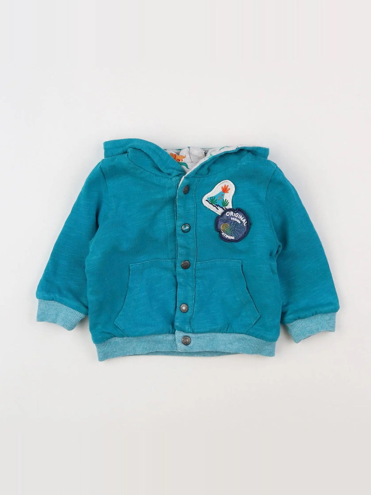Catimini - sweat réversible bleu - 3 mois