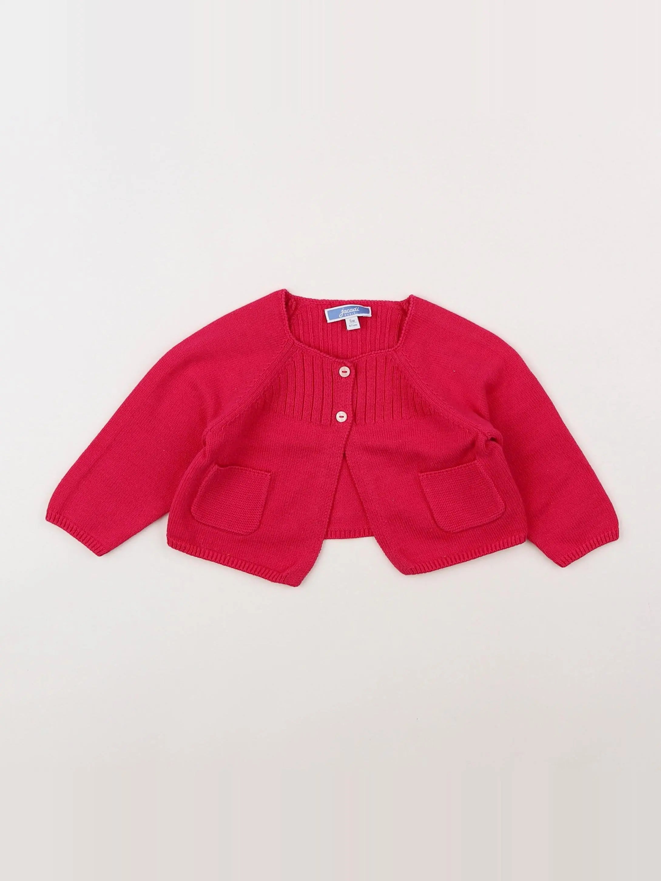 Jacadi - gilet rose - 6 mois