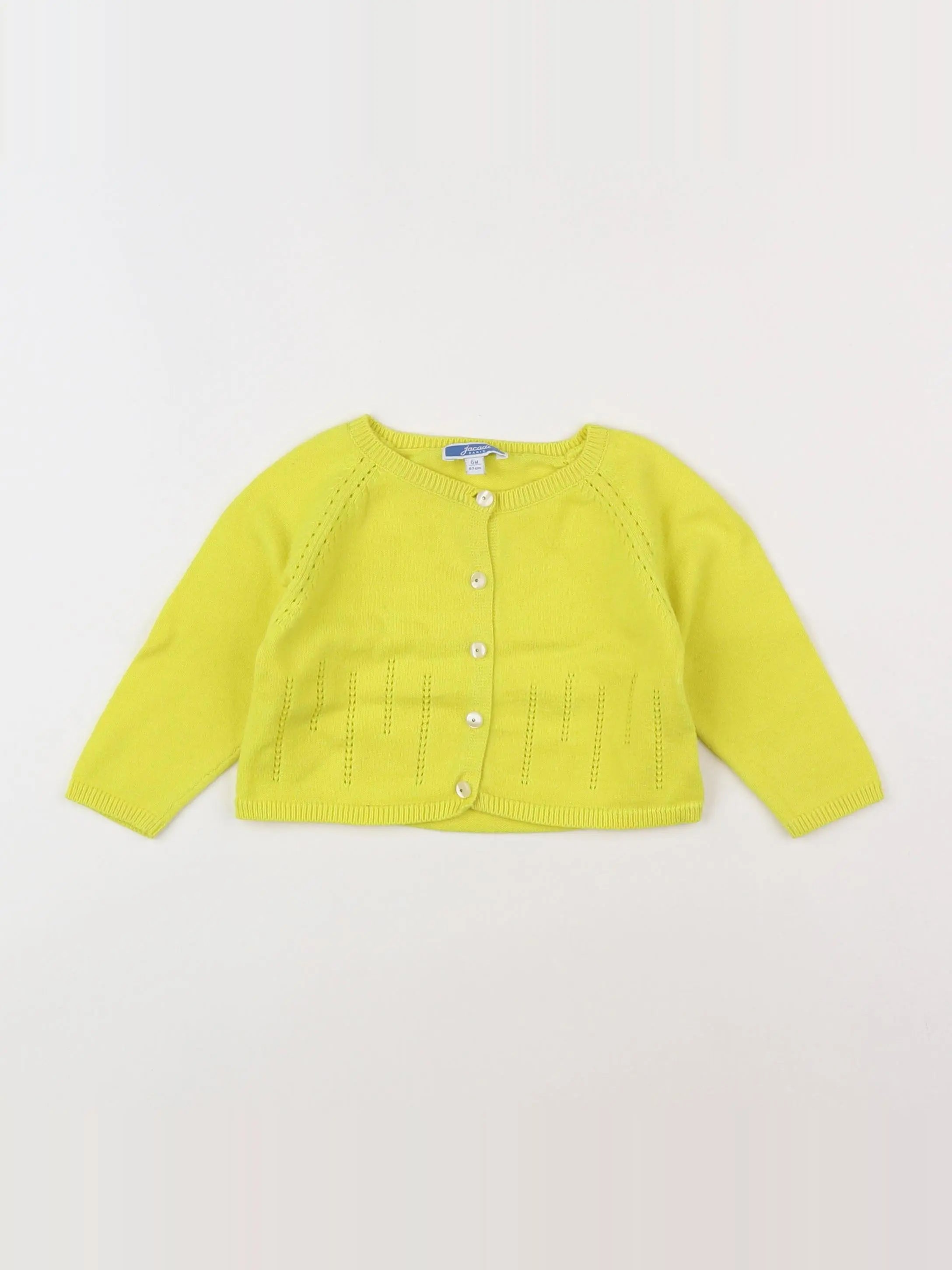 Jacadi - gilet jaune fluo - 6 mois