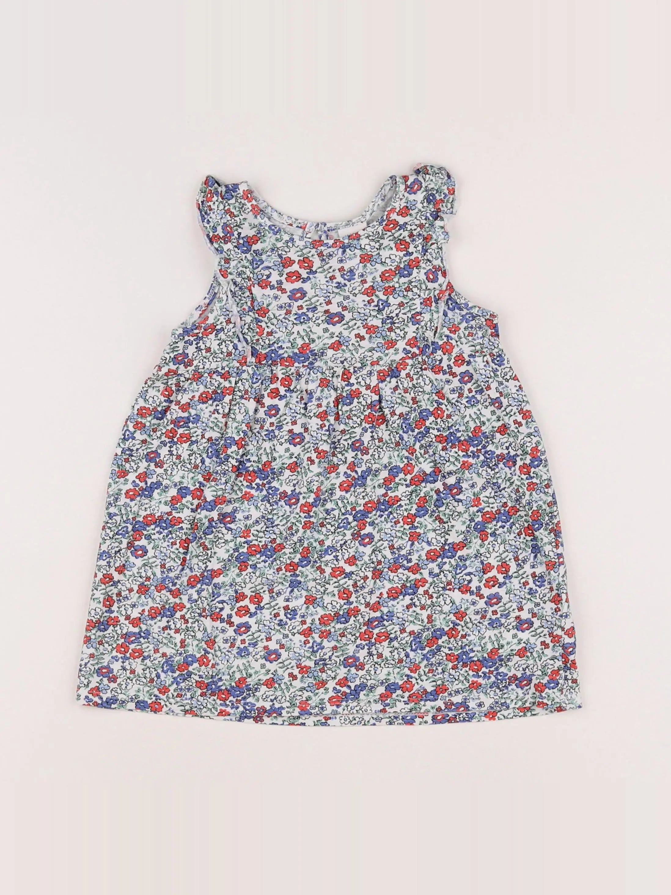 H&M - robe bleu - 12/18 mois