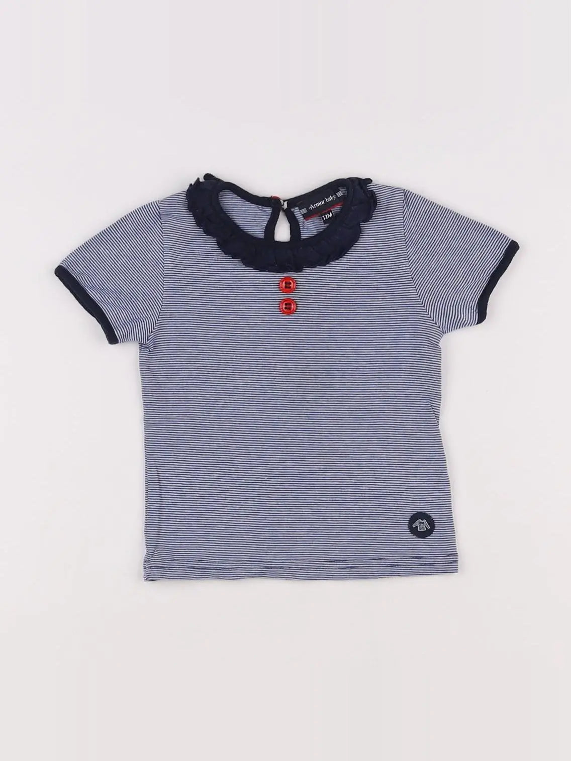 Armor Lux - tee-shirt bleu - 12 mois