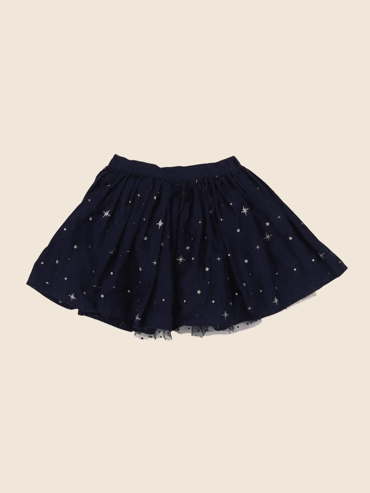 Vertbaudet - jupe réversible bleu - 2 ans