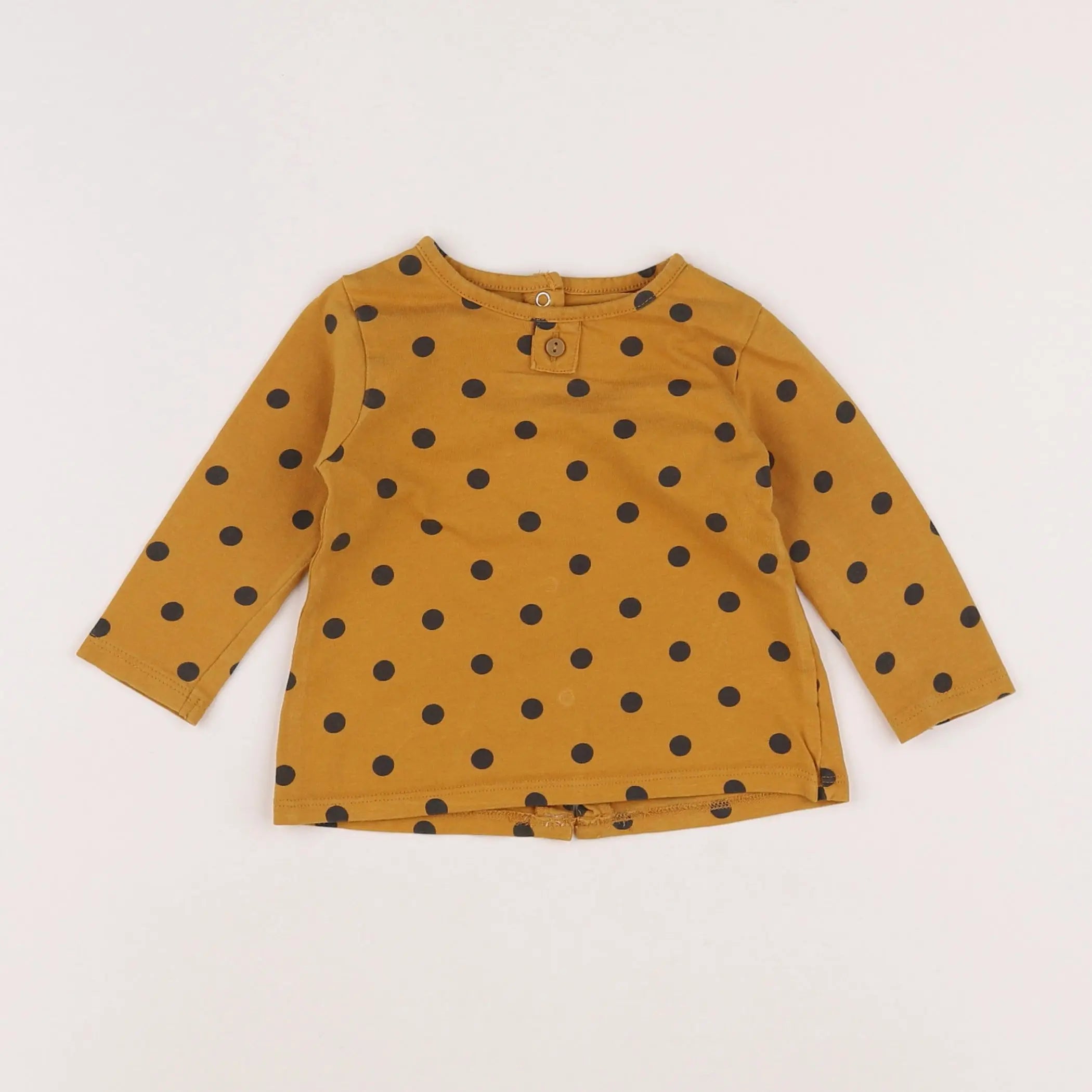 Vertbaudet - tee-shirt jaune - 6 mois