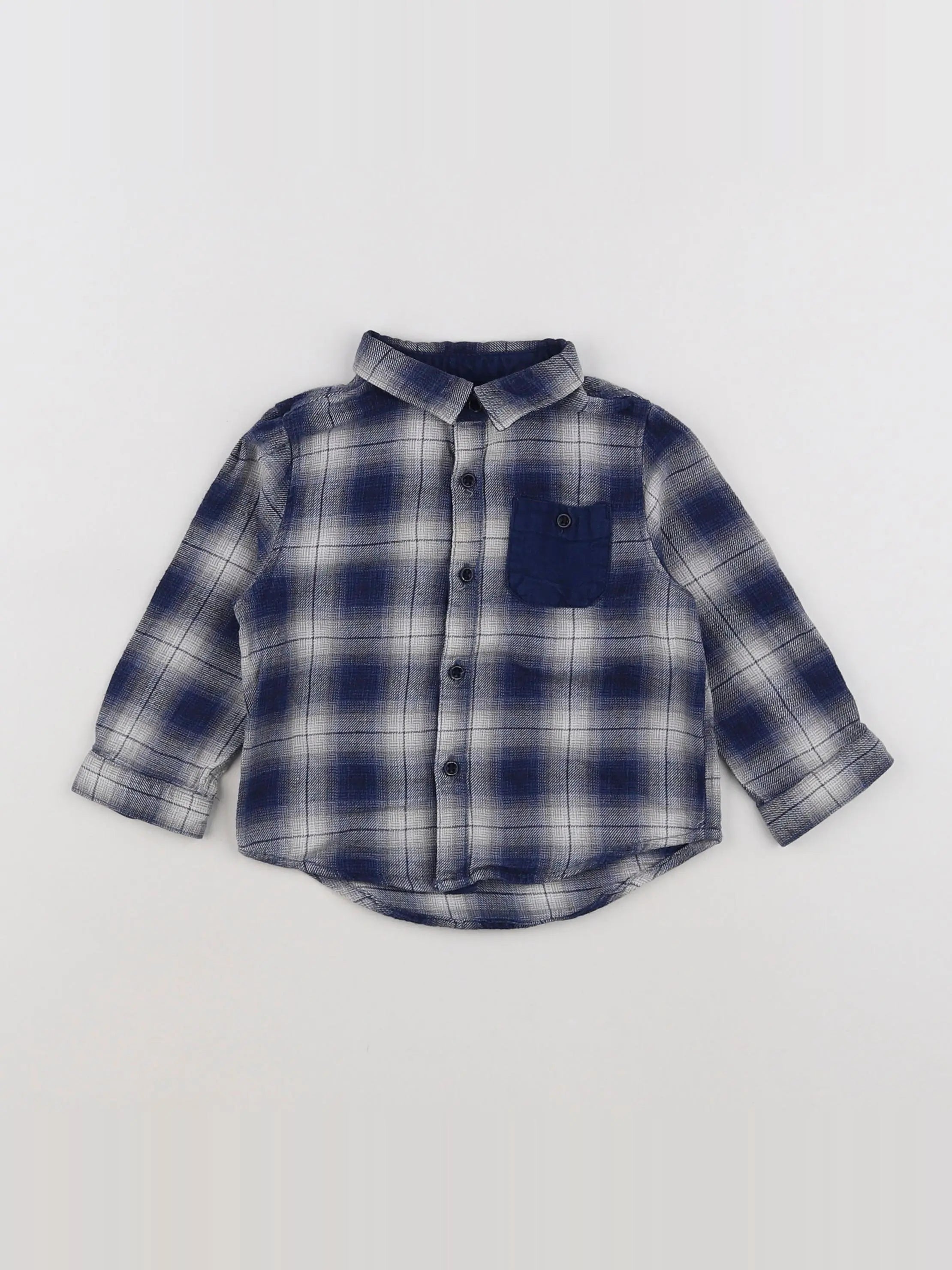 Zara - chemise bleu - 9/12 mois