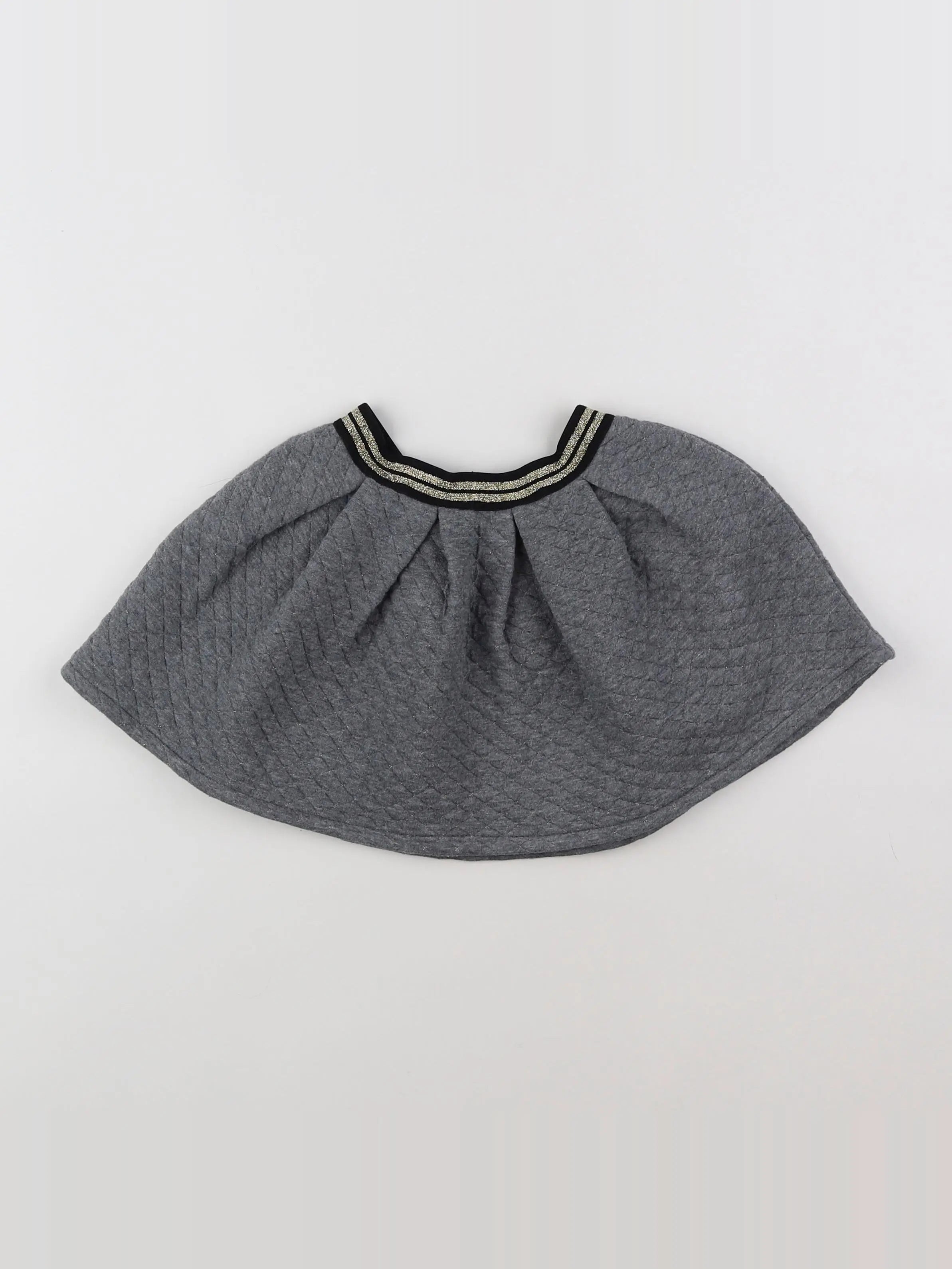 Vertbaudet - jupe gris, or - 4 ans