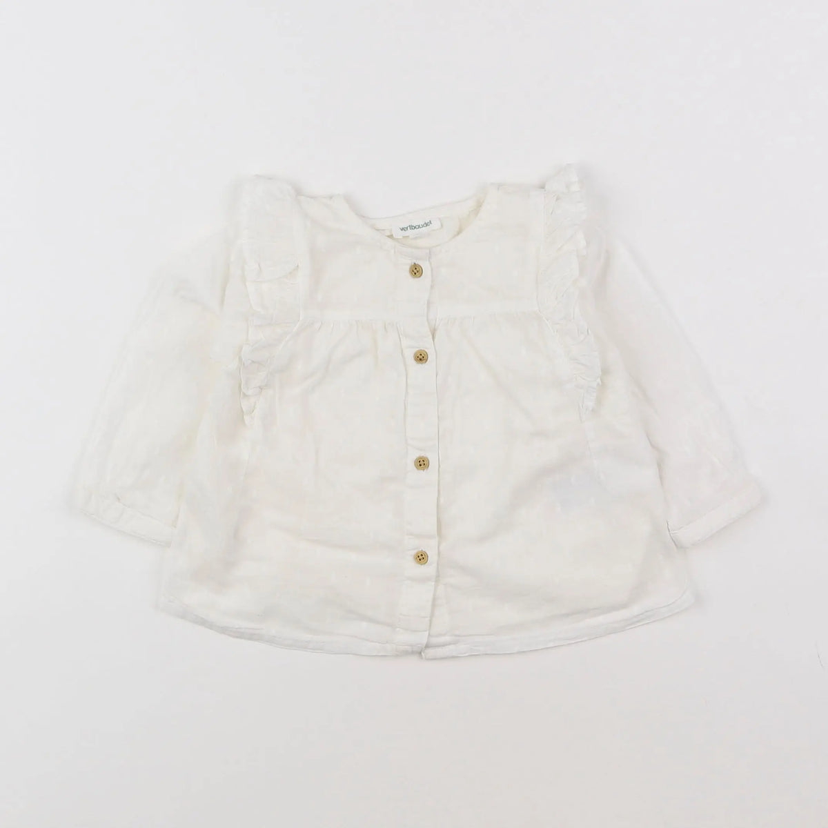 Vertbaudet - blouse beige - 9 mois