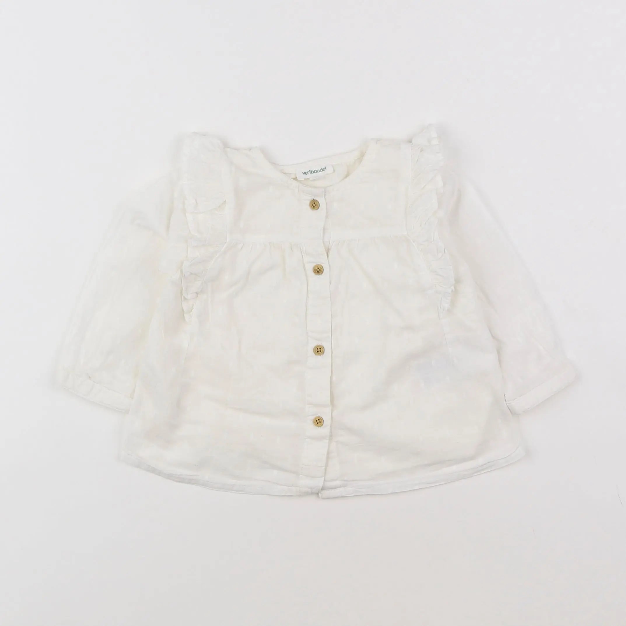 Vertbaudet - blouse beige - 9 mois