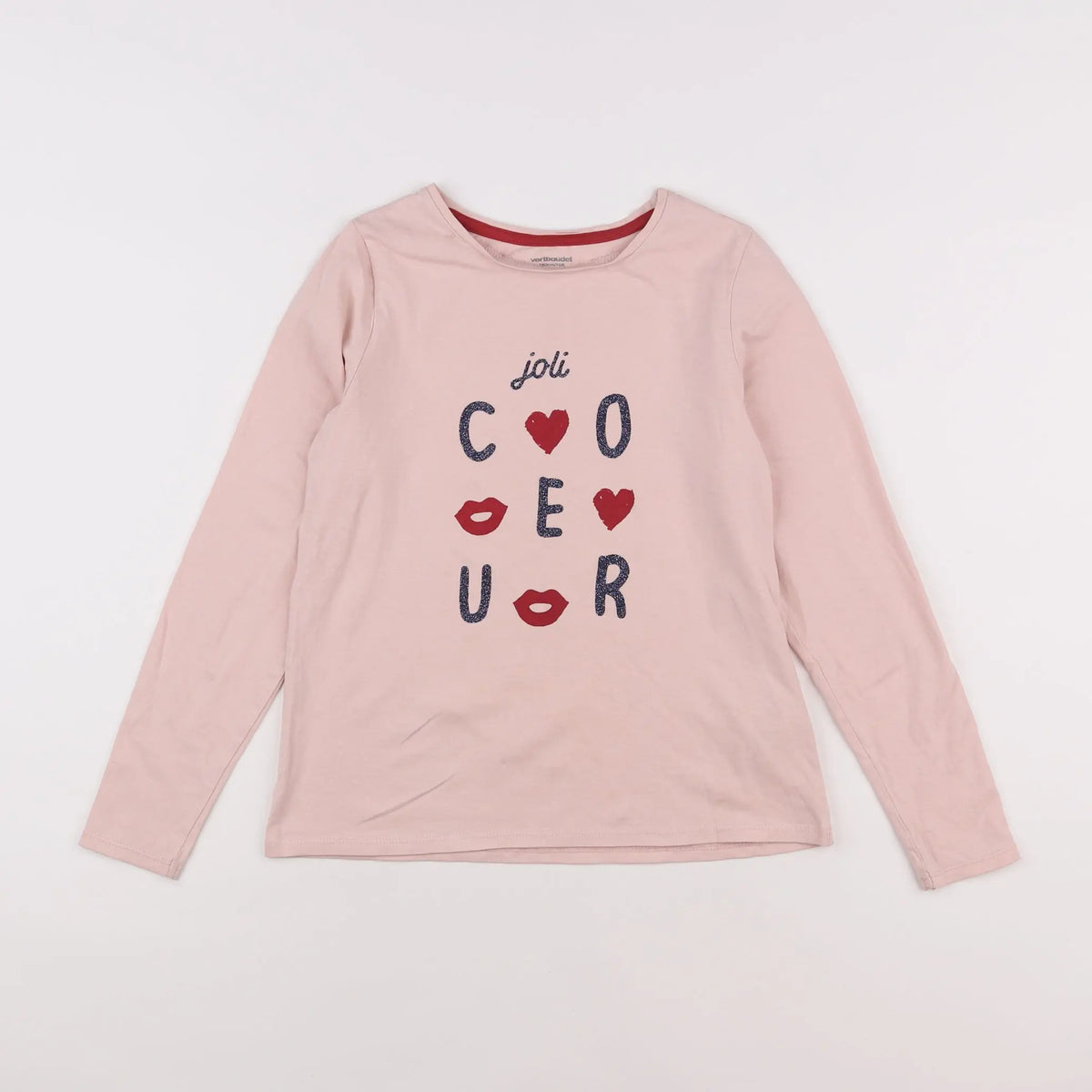 Vertbaudet - tee-shirt rose - 10 ans