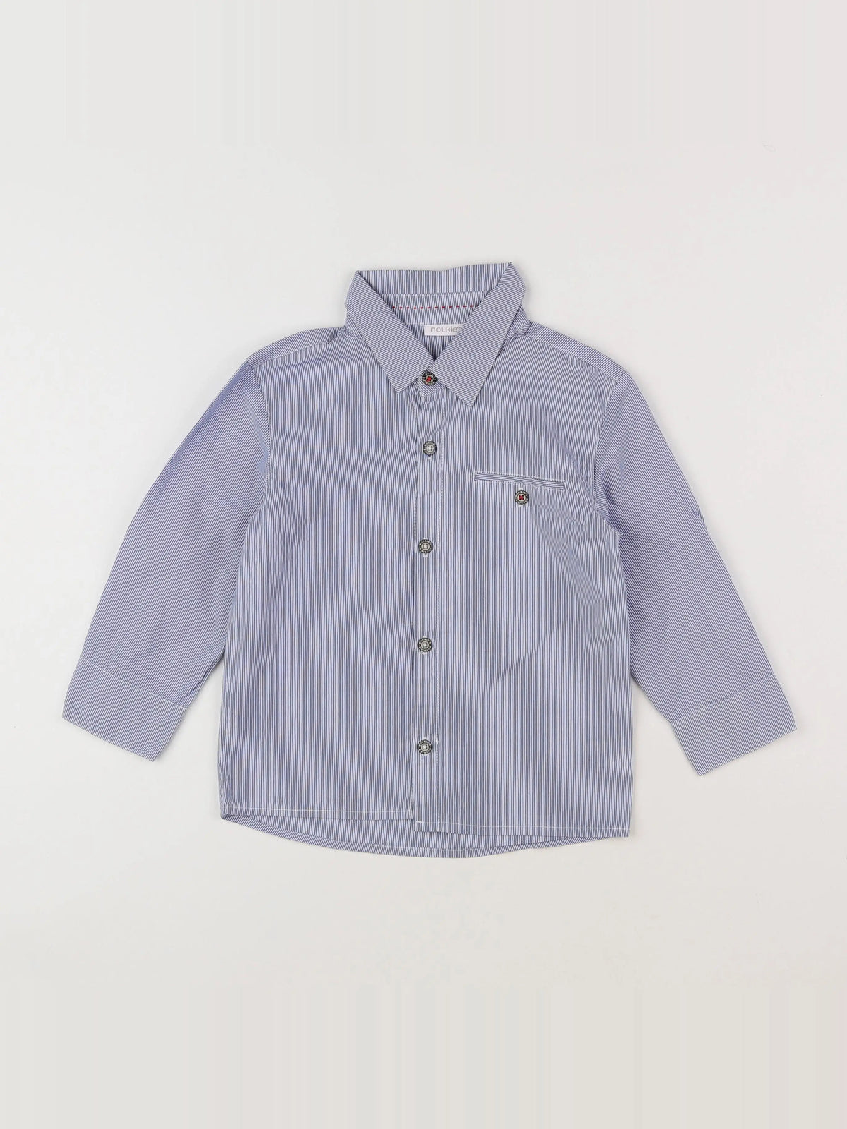 Noukie's - chemise bleu, blanc - 4 ans