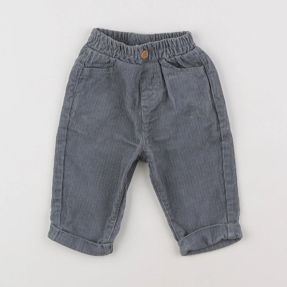 Vertbaudet - pantalon bleu - 3 mois