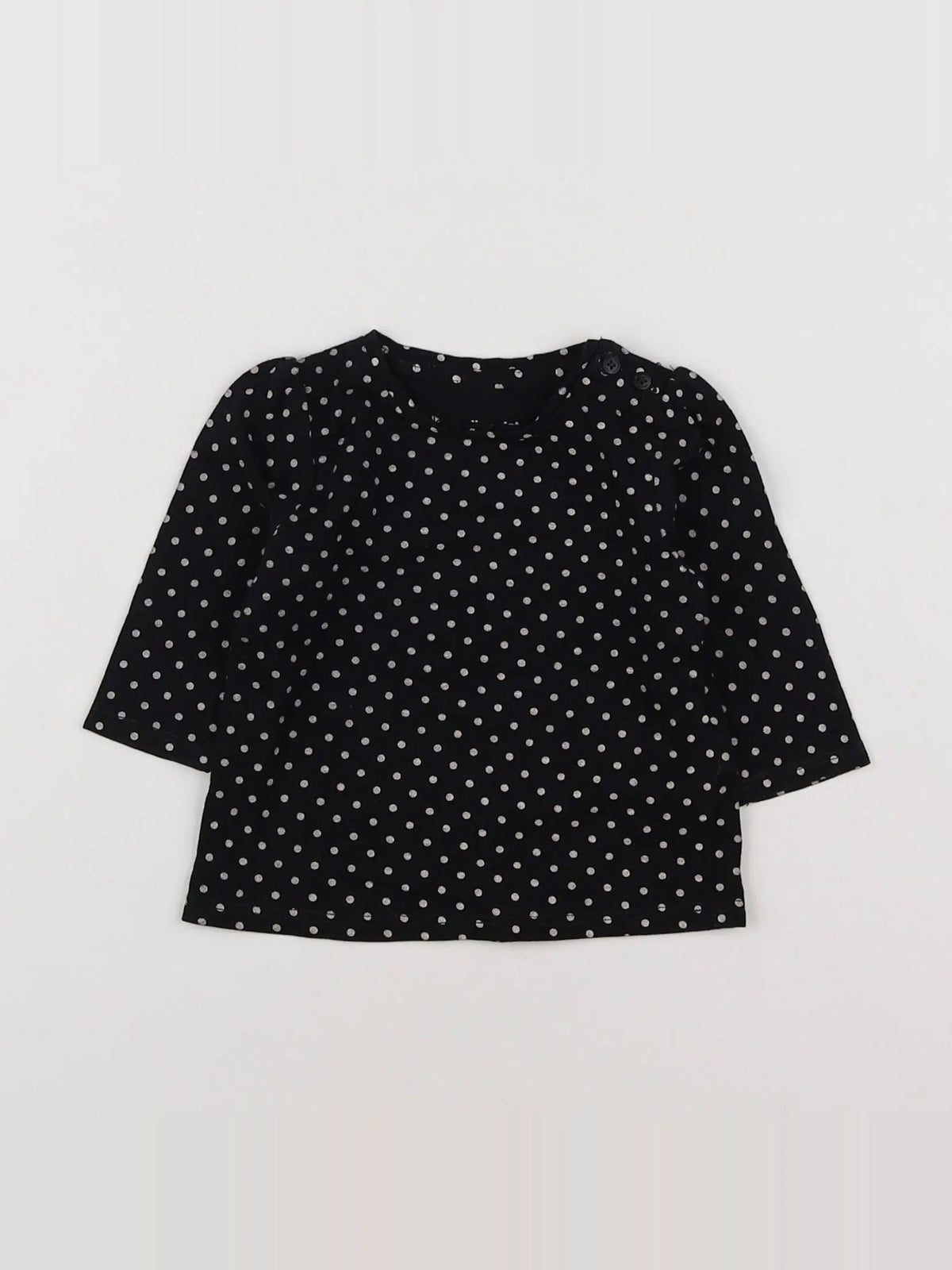 Vertbaudet - tee-shirt noir - 3 mois