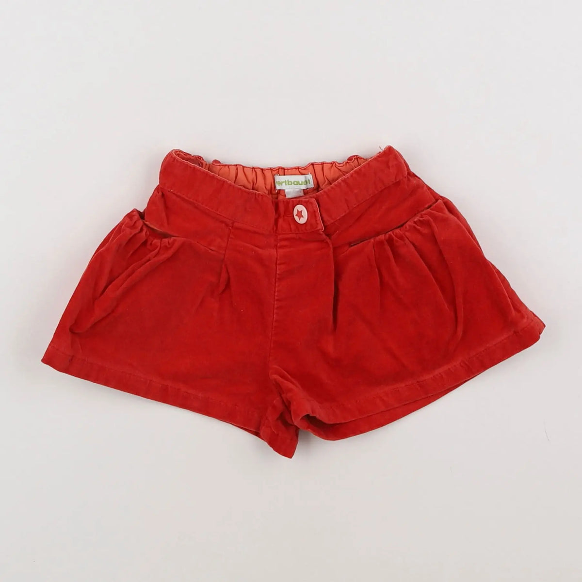 Vertbaudet - short orange - 2 ans