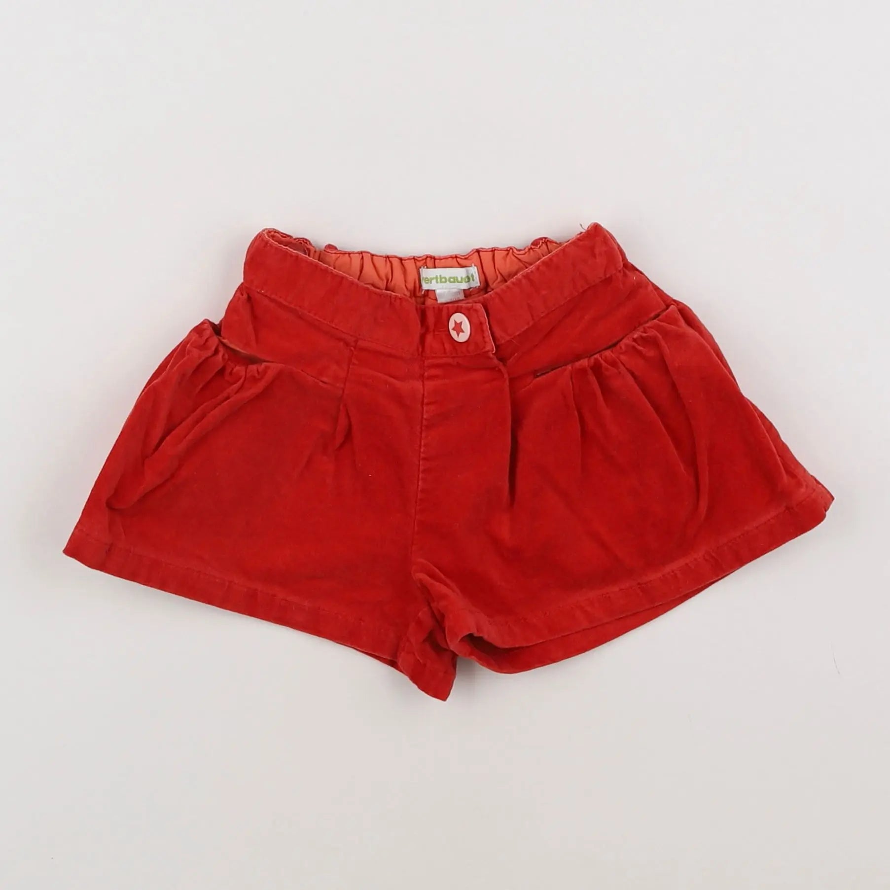 Vertbaudet - short orange - 2 ans
