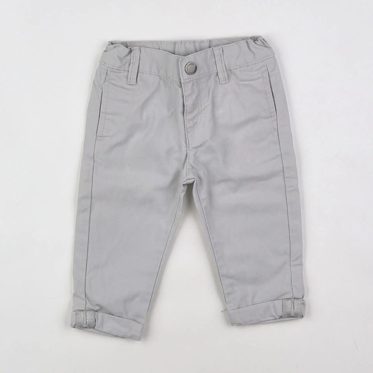 Vertbaudet - pantalon gris - 9 mois