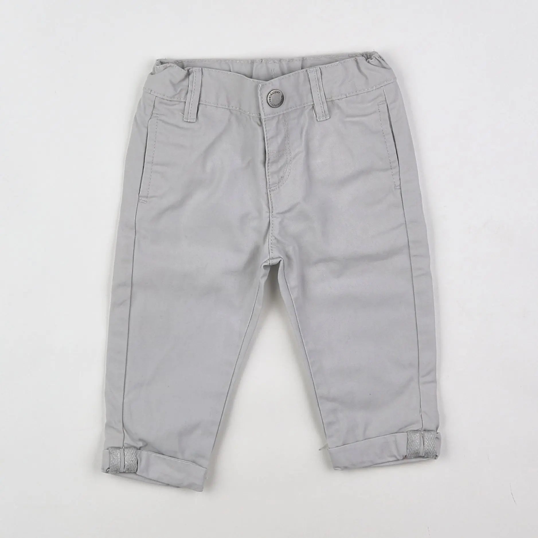 Vertbaudet - pantalon gris - 9 mois