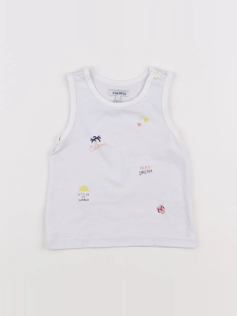 IKKS - débardeur blanc, multicolore - 6 mois