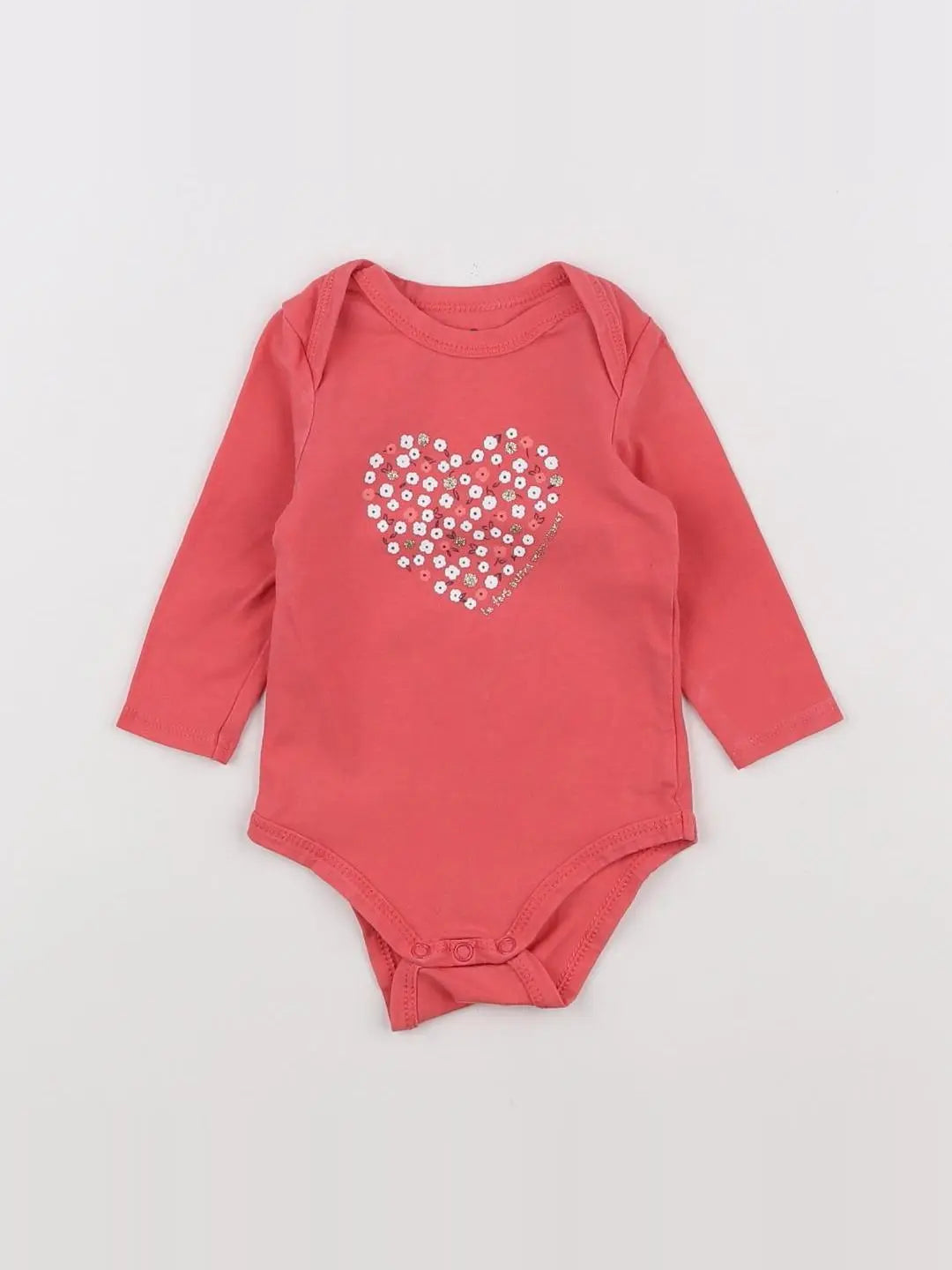 Tape à l'oeil - body rose - 3 mois