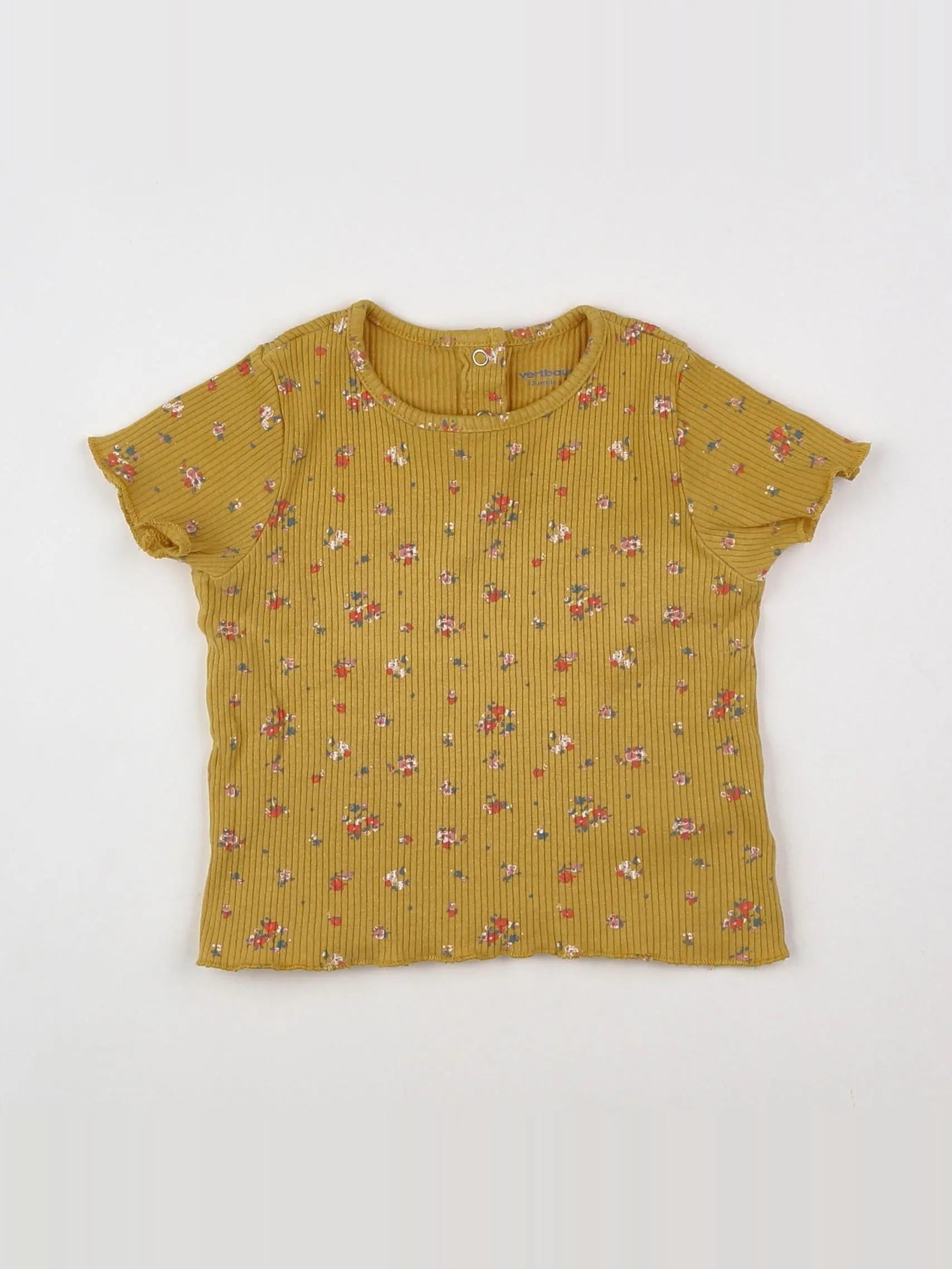 Vertbaudet - tee-shirt jaune - 12 mois