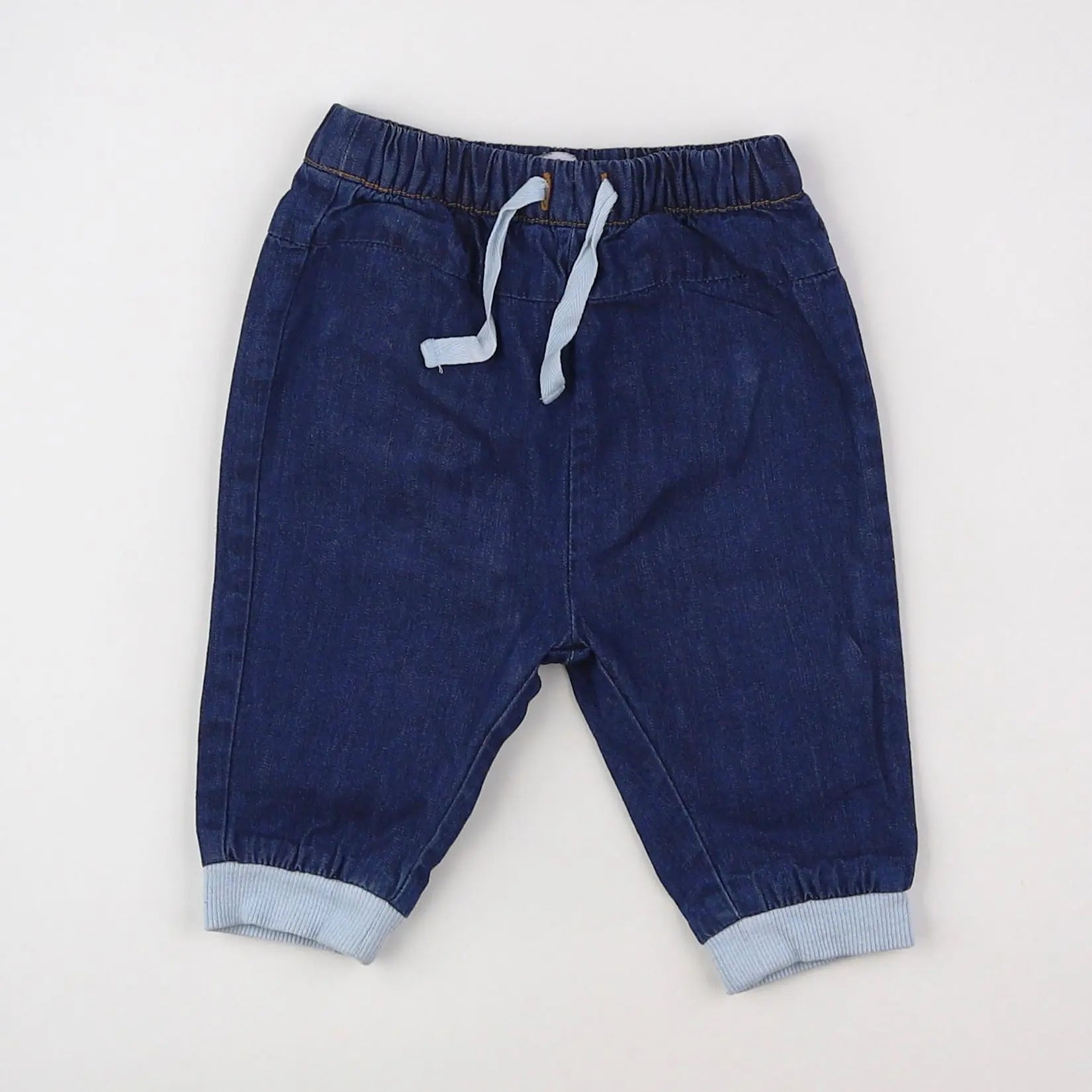 Vertbaudet - pantalon doublé bleu - 3 mois