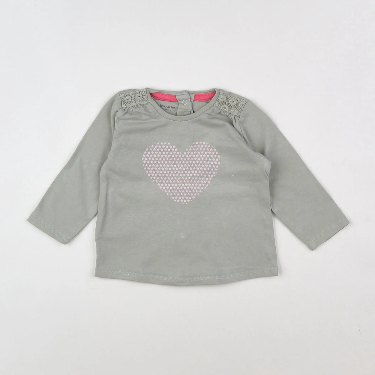 Vertbaudet - tee-shirt vert - 3 mois
