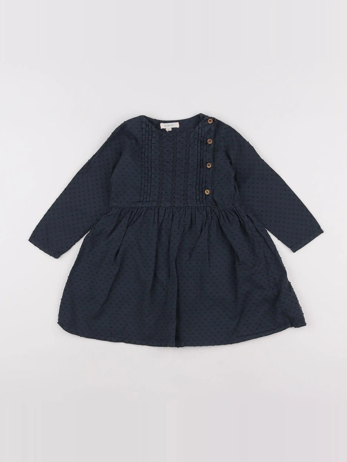 Marlot Paris - robe bleu - 18 mois