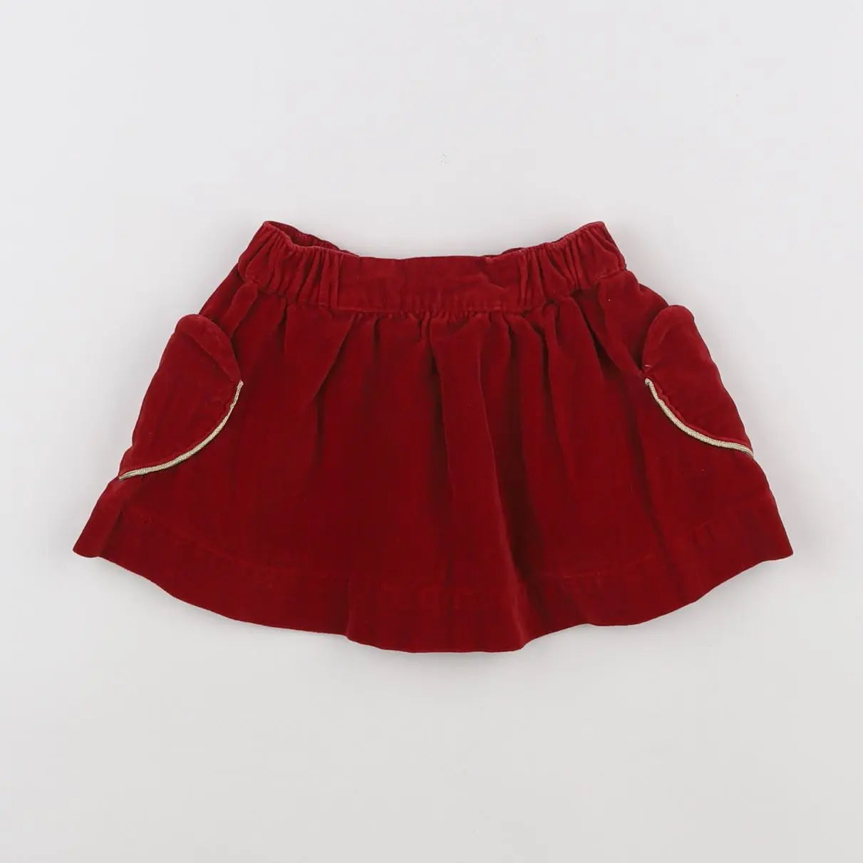 Vertbaudet - jupe rouge - 12 mois