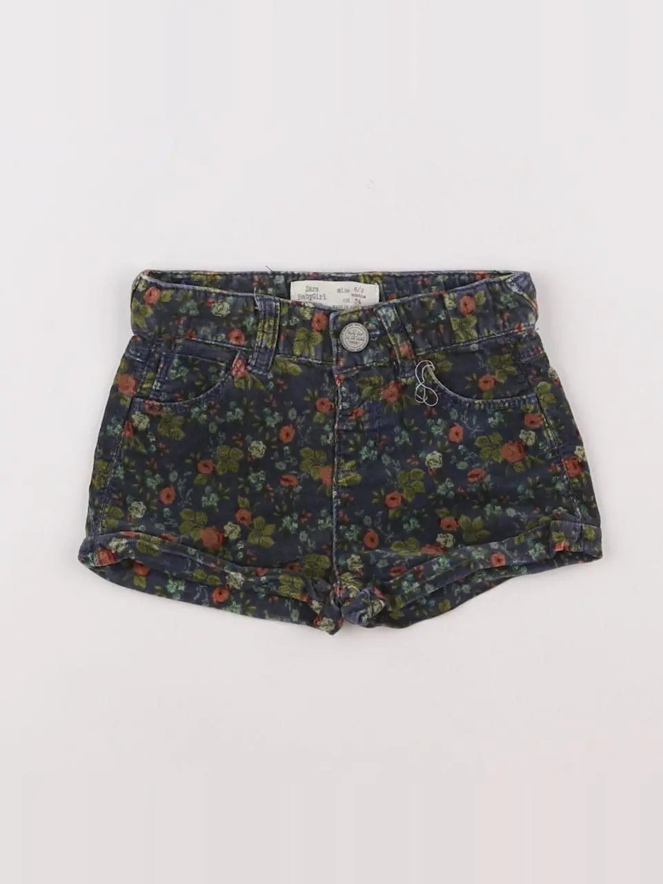 Zara - short multicolore - 6/9 mois