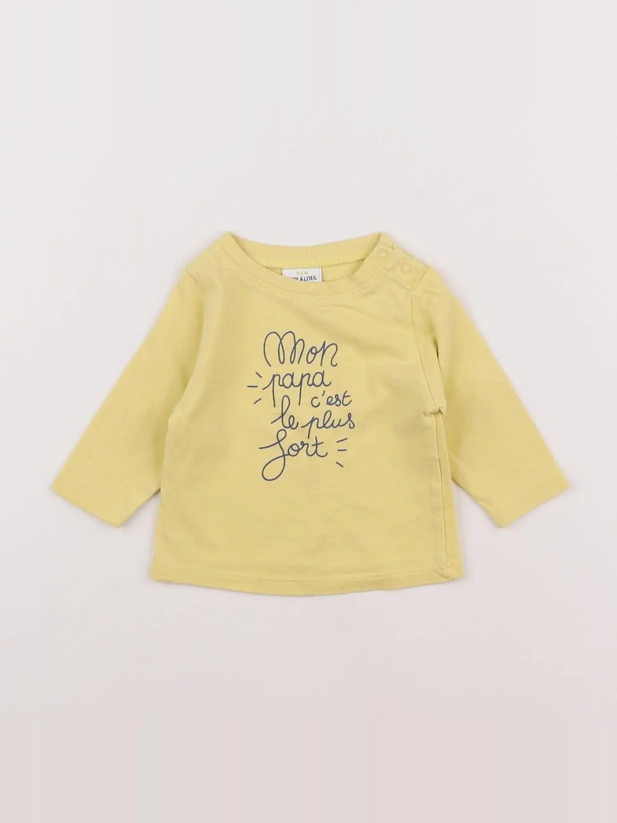 Tape à l'oeil - tee-shirt jaune - 3 mois