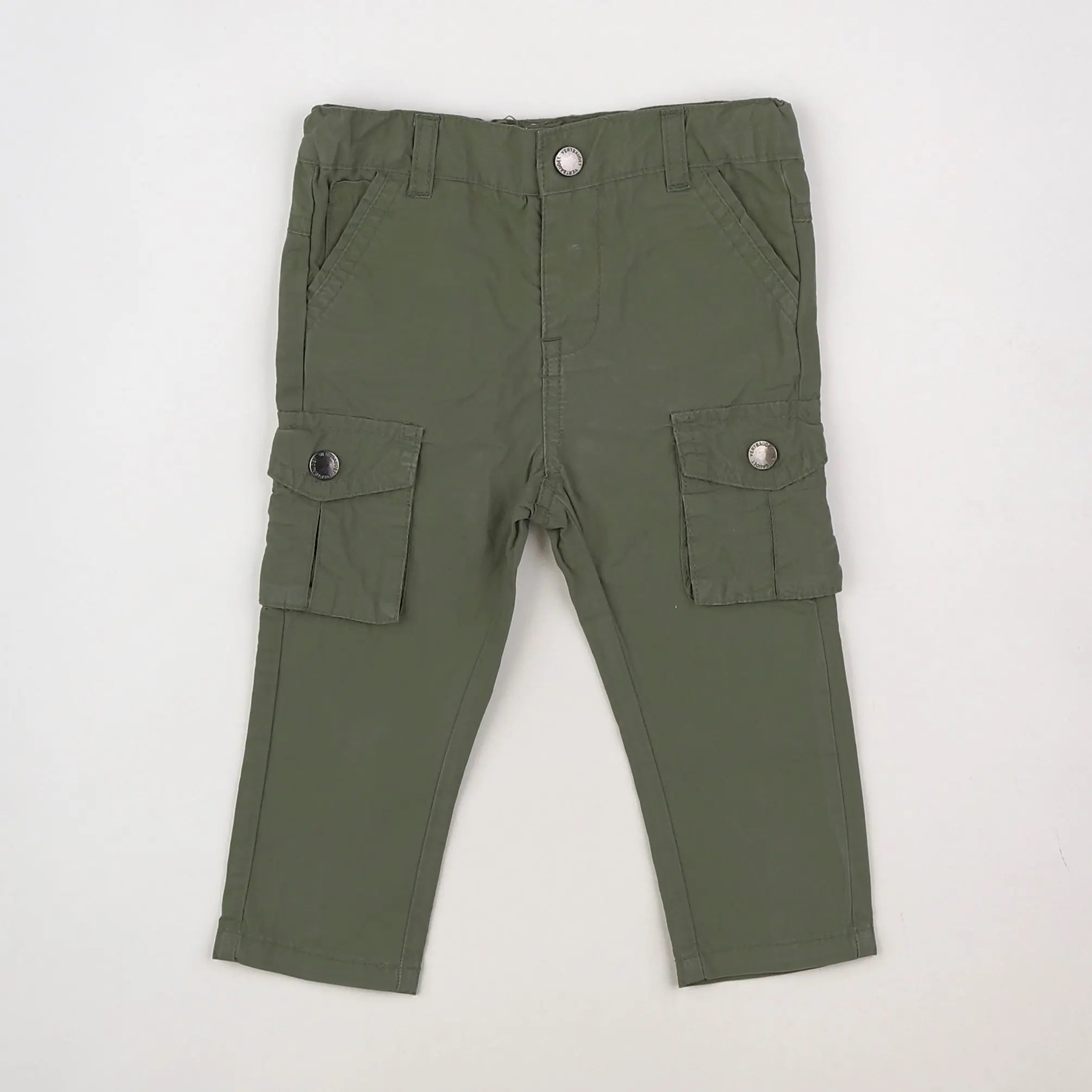 Vertbaudet - pantalon vert - 9 mois