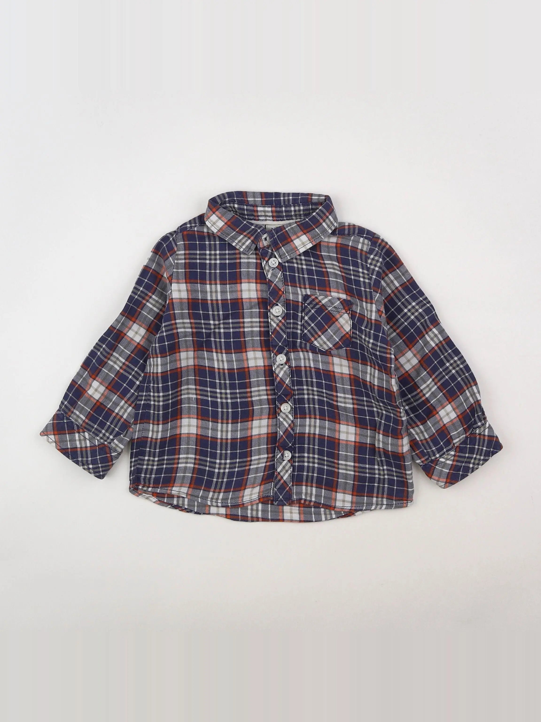 Tape à l'oeil - chemise bleu - 18 mois