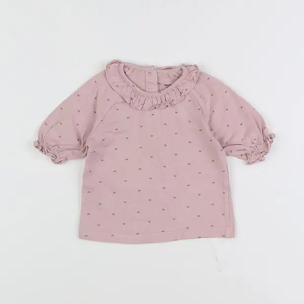 Vertbaudet - tee-shirt violet - 12 mois