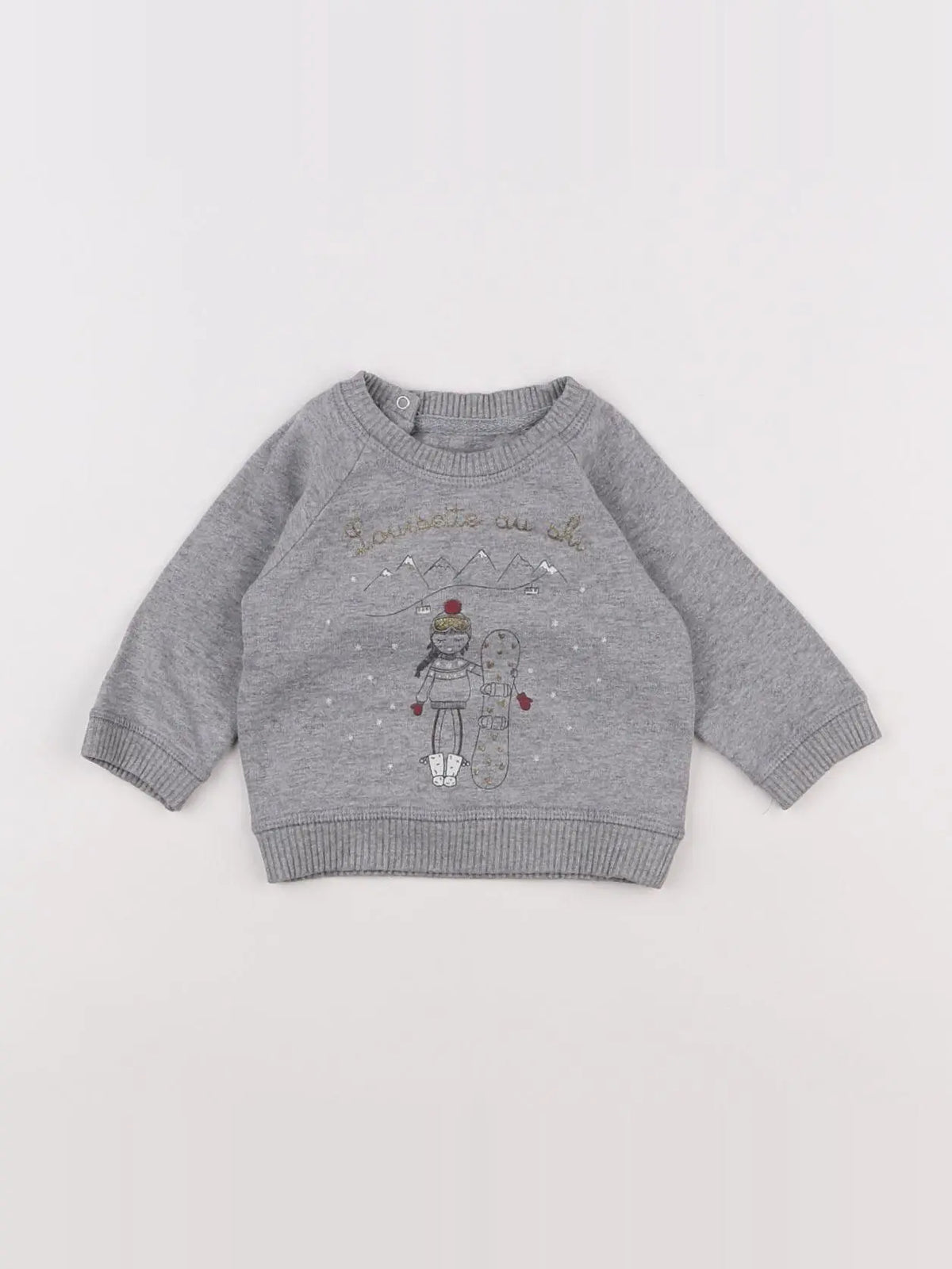 Louis Louise - sweat gris - 3 mois