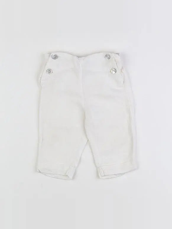 Cyrillus - pantalon blanc - 12 mois