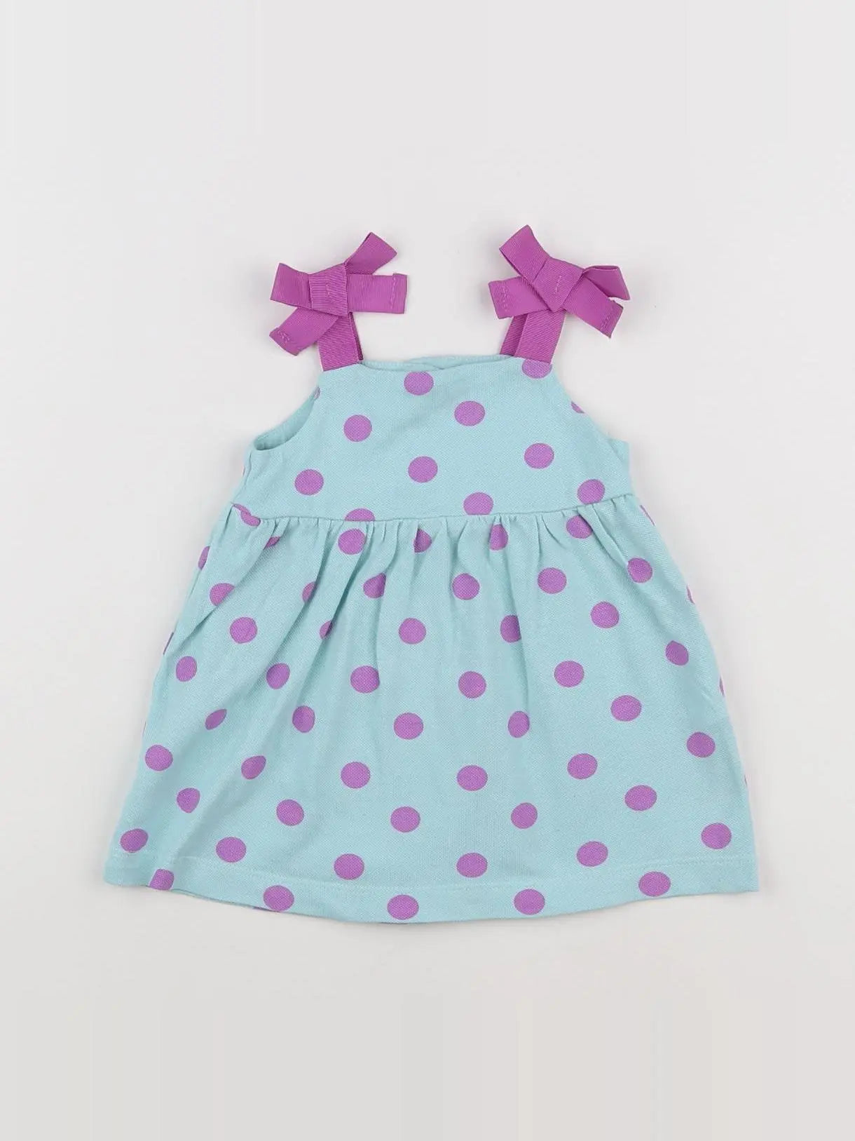 Sfera - robe bleu, violet - 3/6 mois