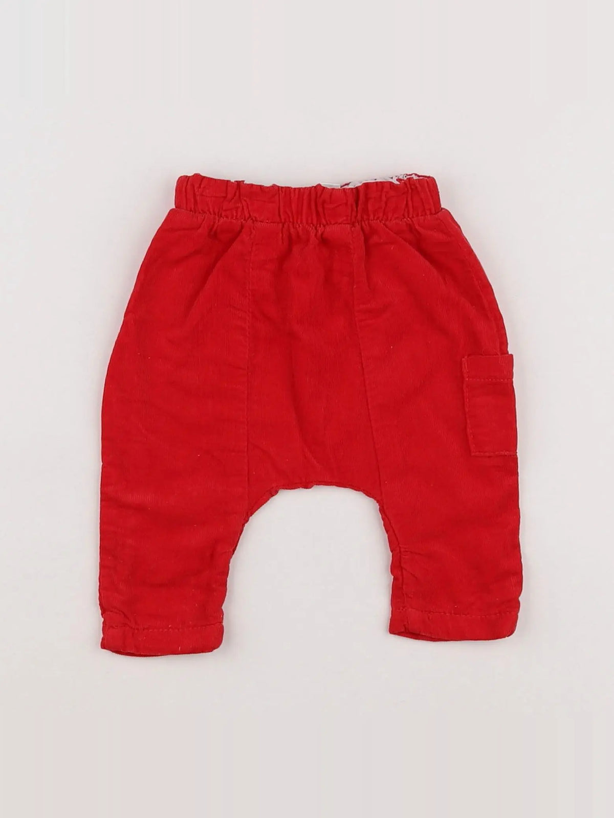 Vertbaudet - pantalon rouge - 1 mois