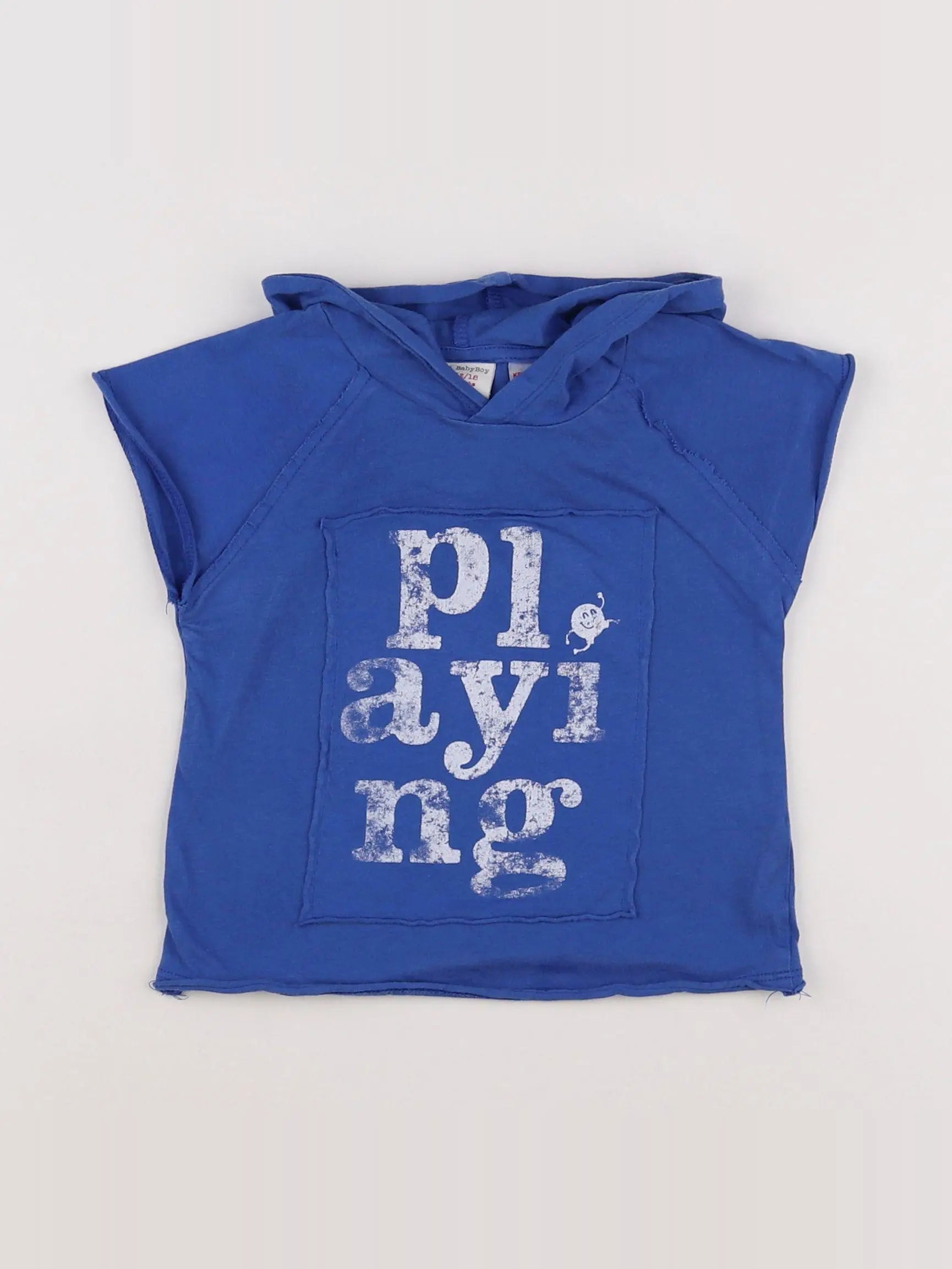 Zara - tee-shirt bleu - 12/18 mois