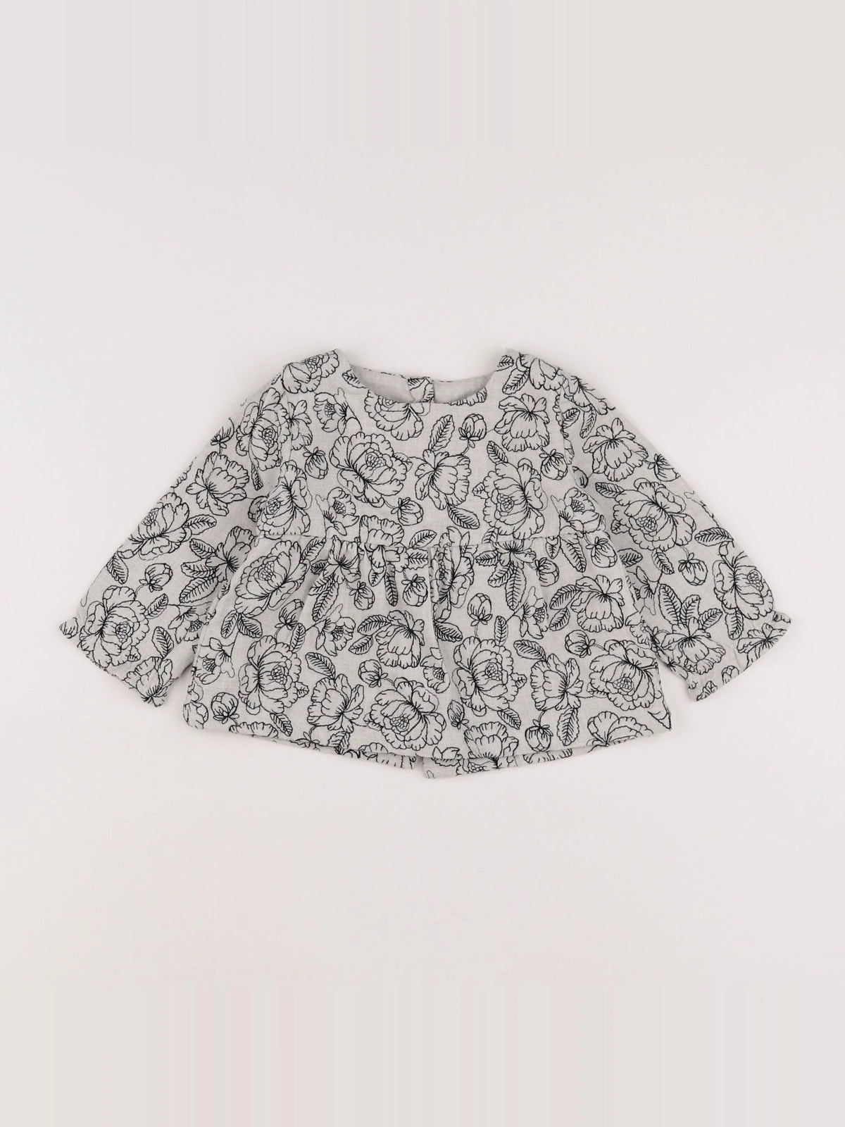 Natalys - blouse gris, noir - 9 mois