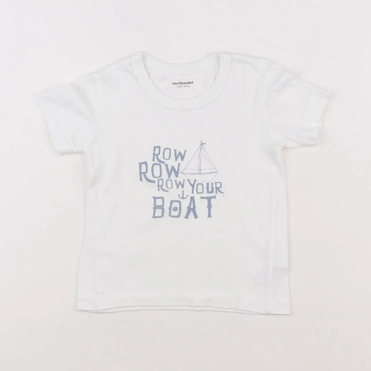 Vertbaudet - tee-shirt blanc - 3 mois