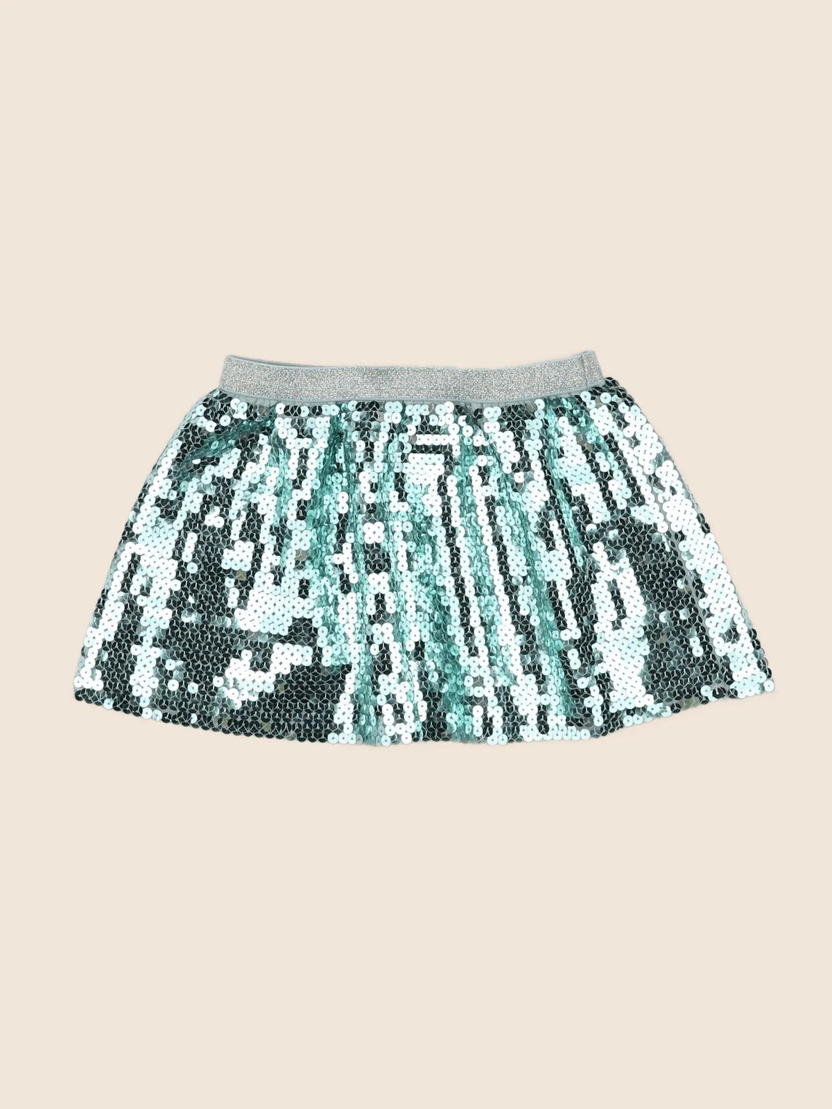 H&M - jupe vert, argent - 18 mois à 2 ans