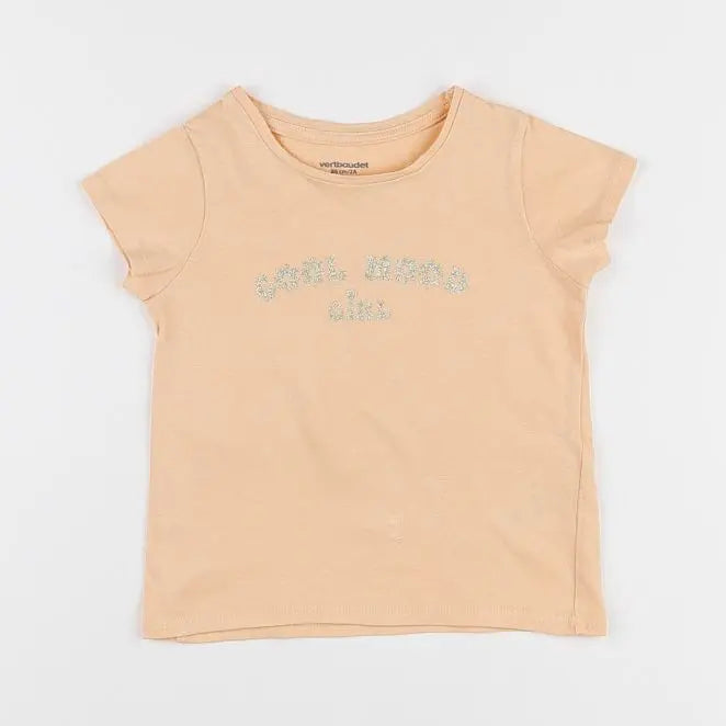 Vertbaudet - tee-shirt orange - 2 ans