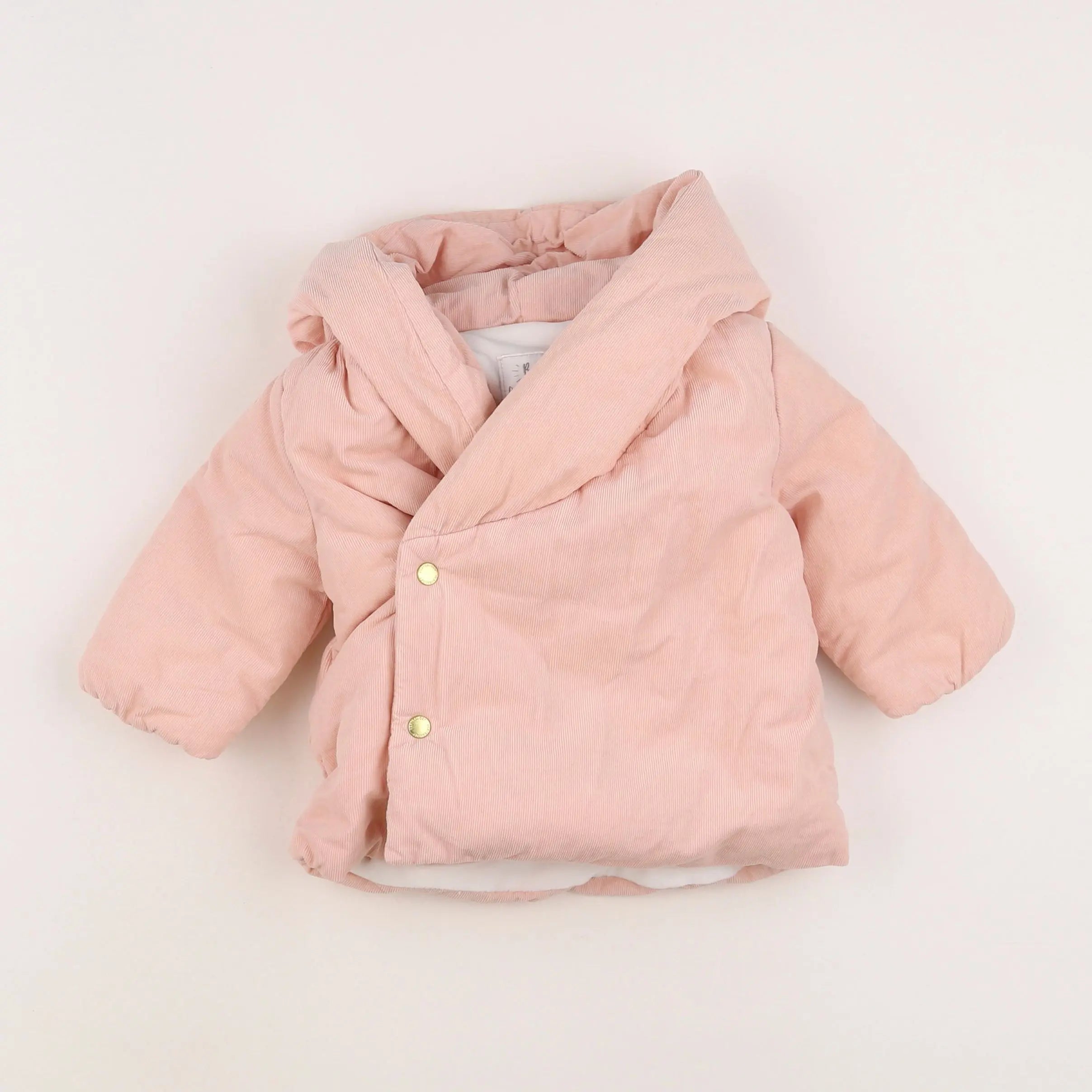 Vertbaudet - manteau rose - 6 mois