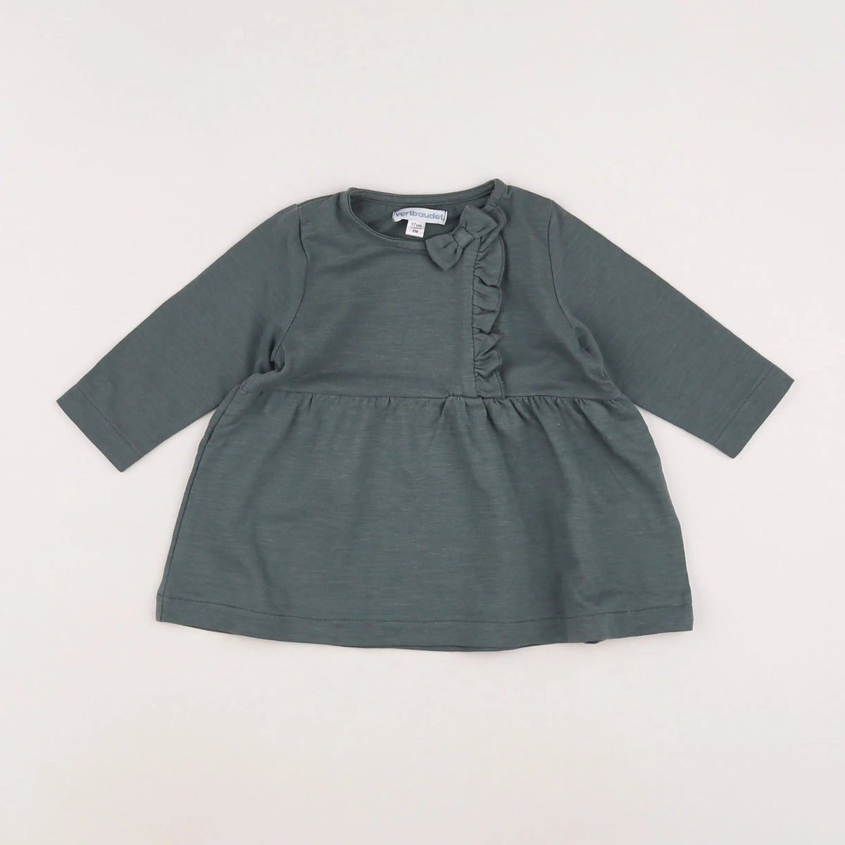 Vertbaudet - robe vert - 6 mois