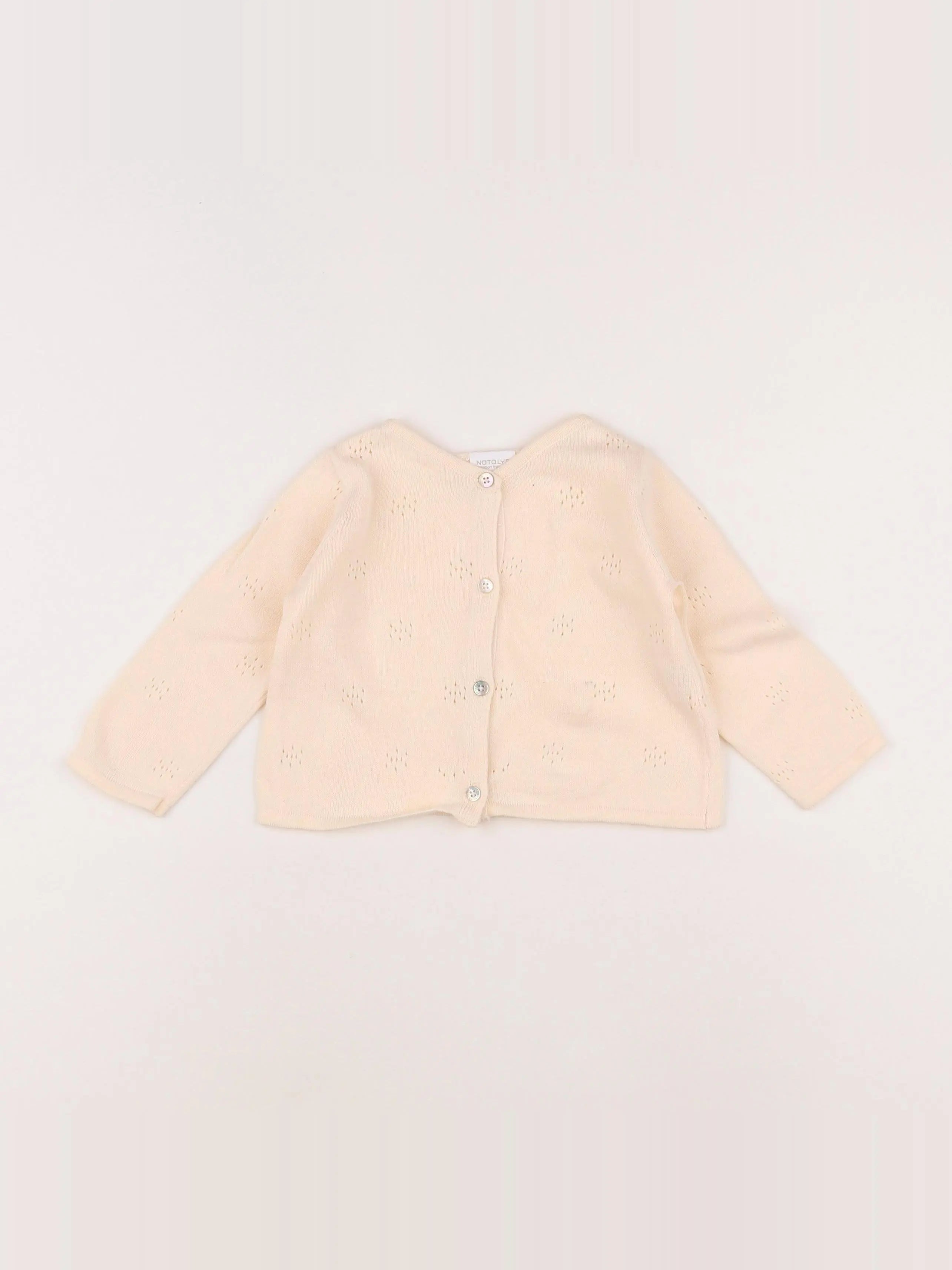 Natalys - gilet rose - 12 mois