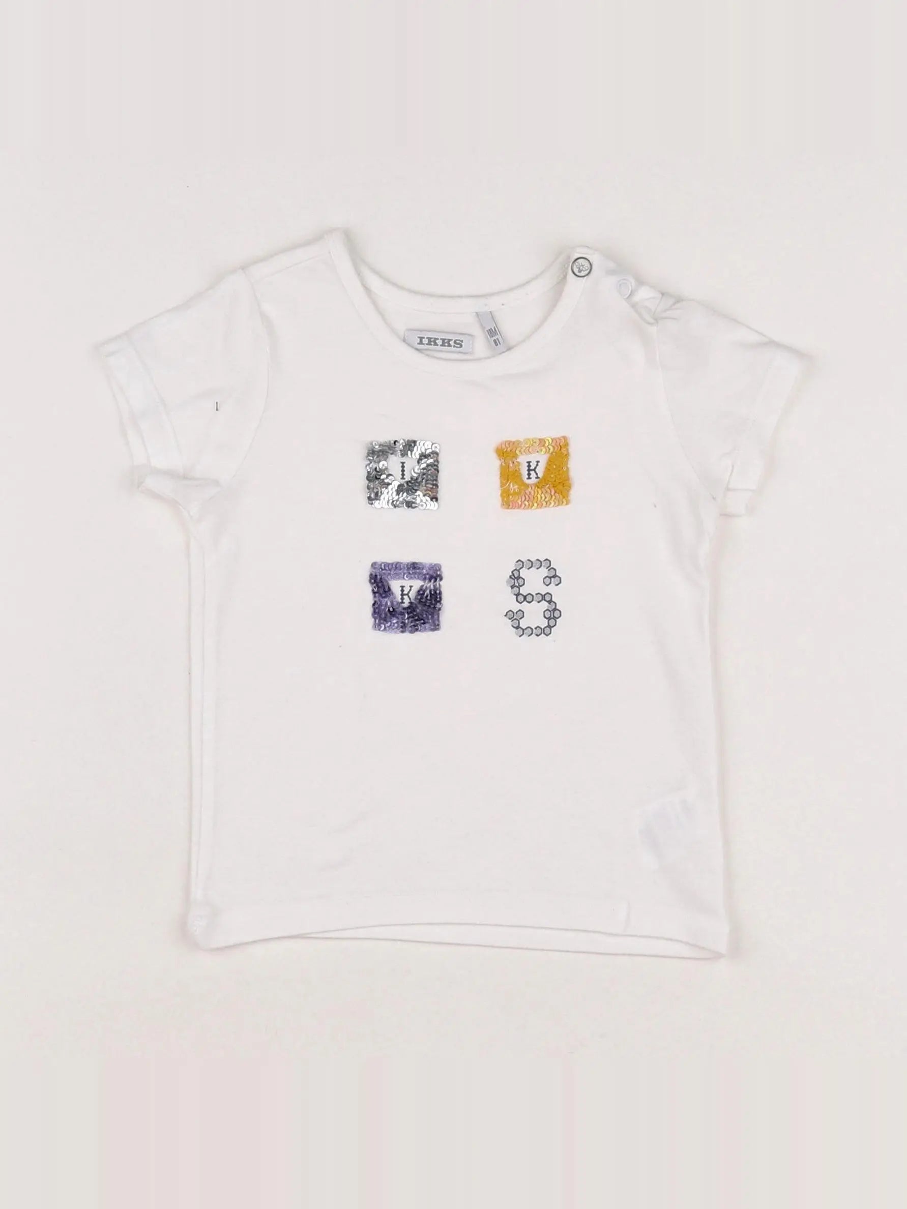 IKKS - tee-shirt blanc - 18 mois