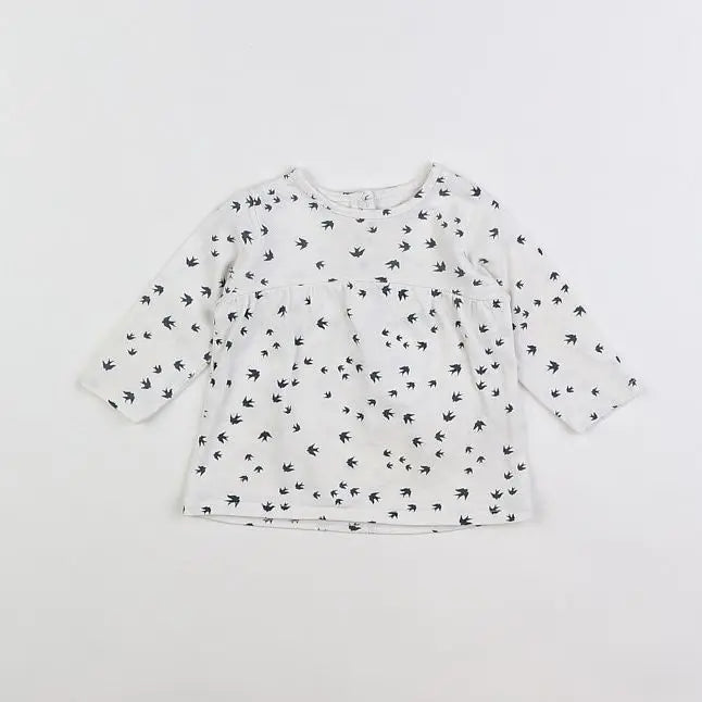 Vertbaudet - tee-shirt blanc - 3 mois
