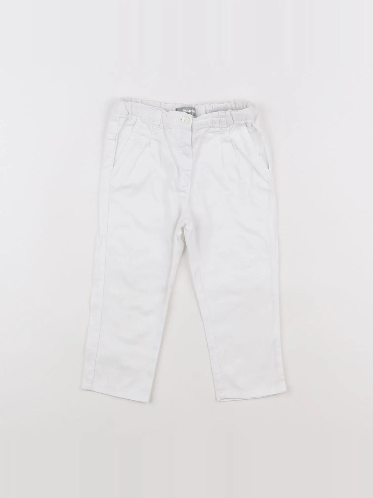 Vertbaudet - pantalon blanc - 2 ans