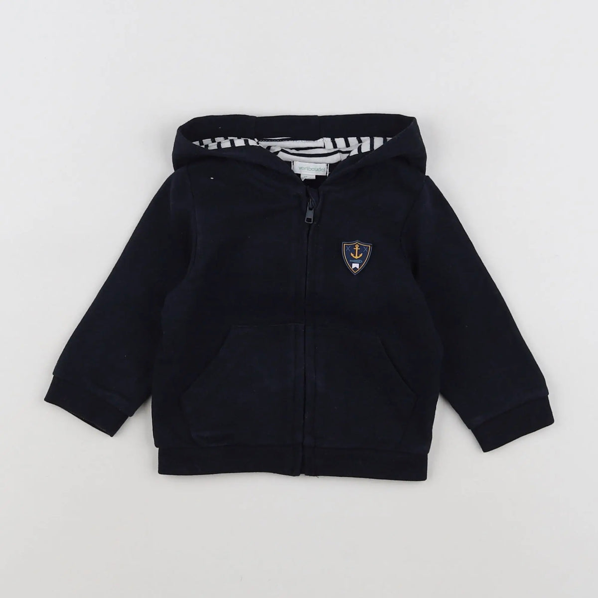 Vertbaudet - sweat bleu - 6 mois