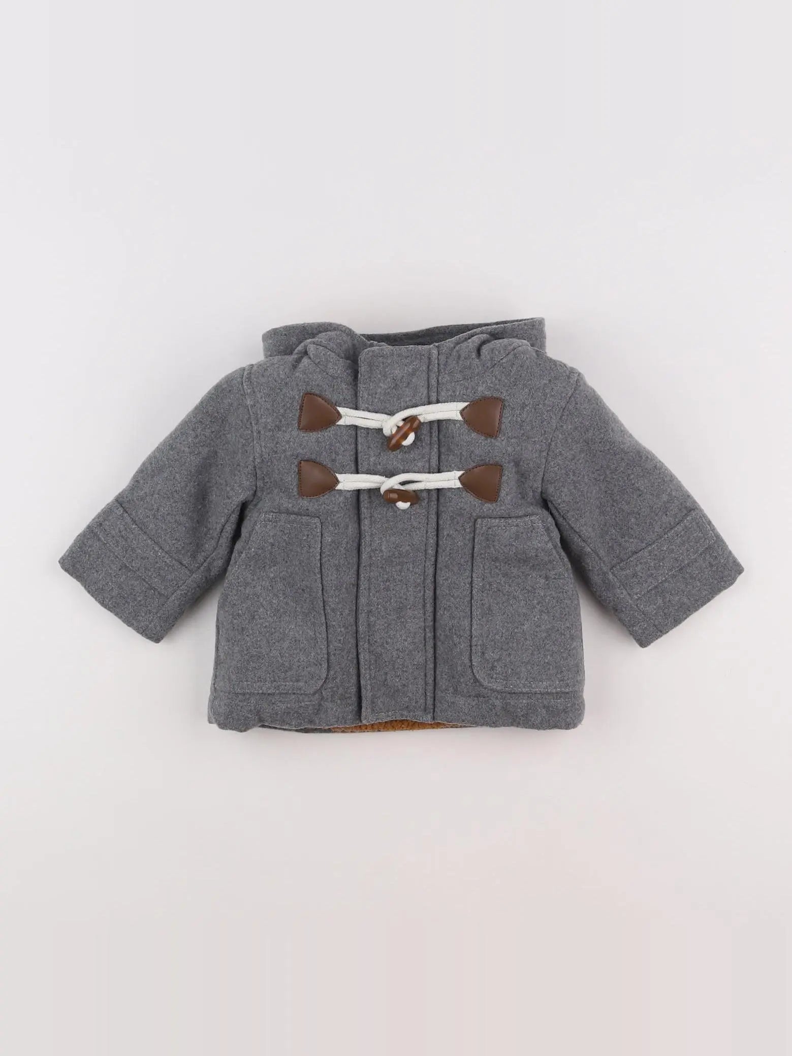 Vertbaudet - manteau gris - 3 mois
